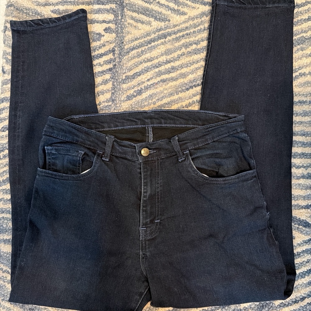 Blue Delta Women's Dark Blue Straight Leg Custom Jeans - 32 x 27.5 Rise 10.5